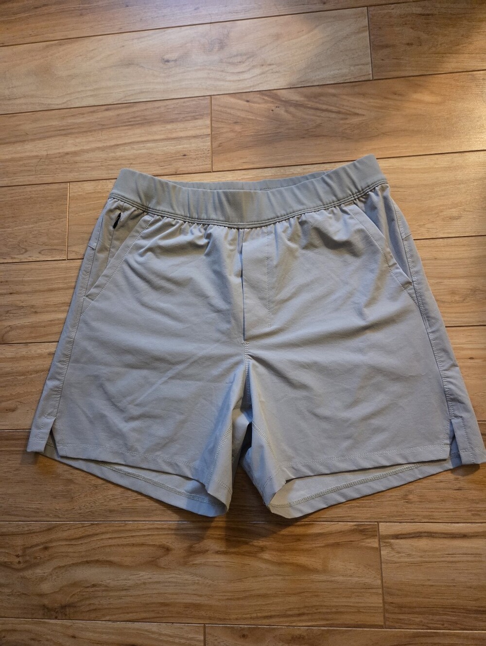Public Rec Flex Shorts Men's Athletic Running‎ Gym Drawstring Gray Size 32 5"